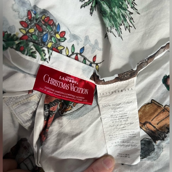 Pottery Barn National Lampoons Christmas sheets, King size - Picture 2 of 2
